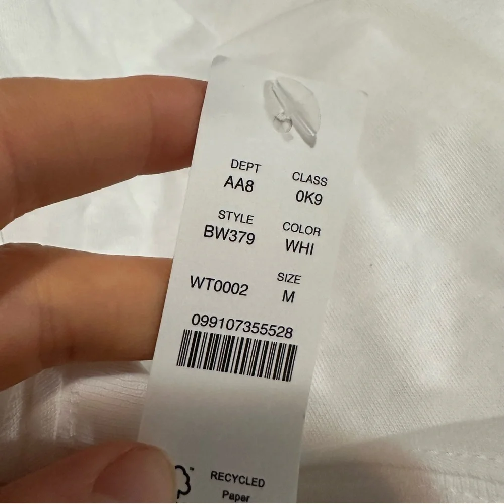 J crew white Vintage-wash cotton pocket T-shirt